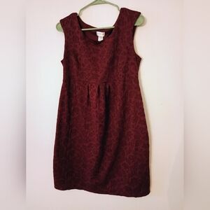 Motherhood Maternity Burgundy Dress, L
